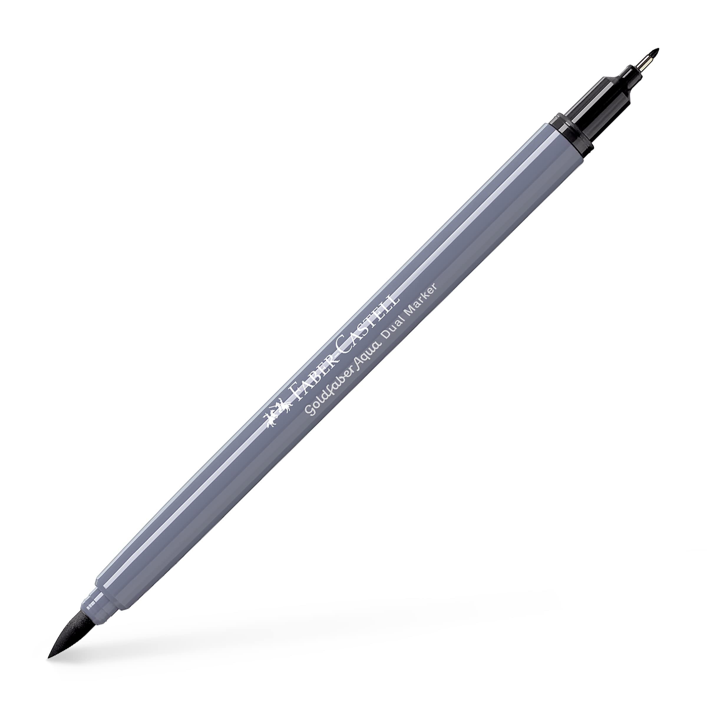 Faber-Castell Creative Studio Goldfaber Aqua Dual Marker, Black, Single Marker, For Art, Craft, Drawing, Sketching, Home, School, University, Colouring