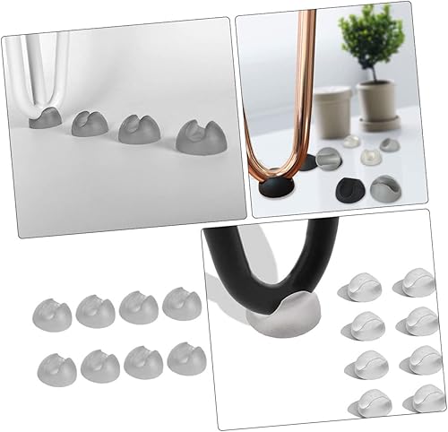 Miniatura 7 de OSALADI Protector de pie de silla, 8 uds, posavasos transparentes, protector de alfombra transparente, muebles para el hogar, protectores para patas