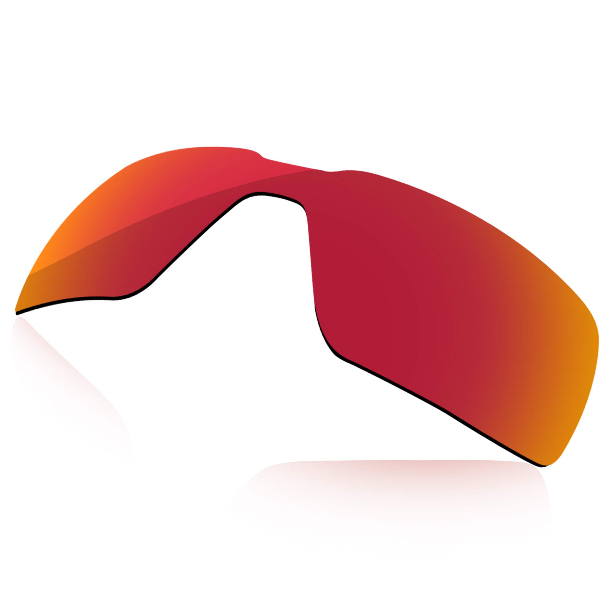Lenzreborn Men's Fire Red - Polarized Mirrored Polarized Lens Replacet For Oakley Probation Oo4041 Sunglass