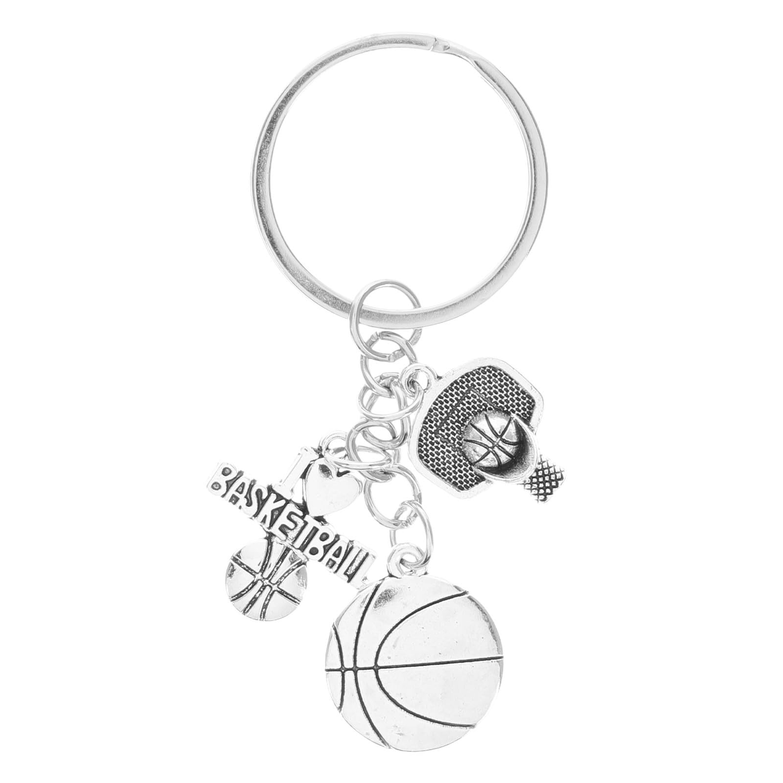 SECFOU 1pezzi Portachiavi Basket in Lega Pendente Pallone da Basket Accessorio Sportivo Resistente e Stiloso per Fan e Squadre Idea Regalo per Ragazzi Borsa o Chiavi