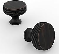 Vista 12 de Asidrama Paquete de 10 pomos de gabinete de cocina de oro cepillado moleteados, pomos de tocador de latón para cajones, tiradores de gabinete, pomo