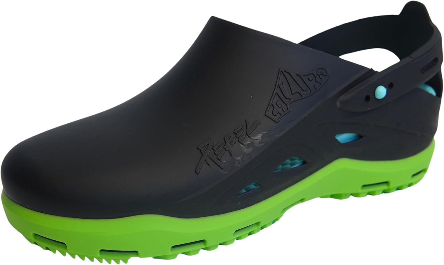 CALZURO Rebel Work Clogs with Integrated Heel Strap - Autoclavable Italian Professional Shoes - Slip Resistant Clogs with Adjustable T-Close System - Professional Shoes for Men and Women