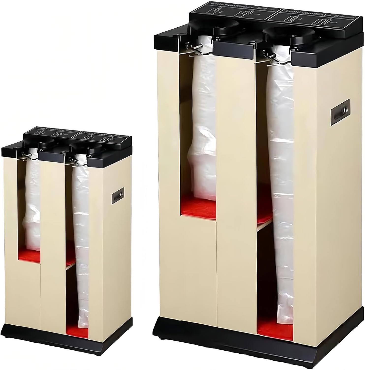 Automatic Double-Slot Dispenser for Wet Umbrella Storage in Public Spaces