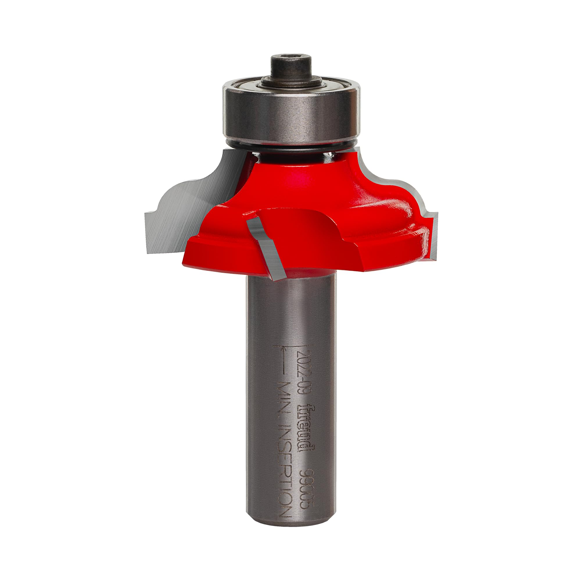 Freud Classical Roman Ogee Bit for Decorative Edge Treatment - Ideal for Cabinets, Molding, and Furniture - 1-3/8" Quadra-Cut Diameter, 1/2" Shank -