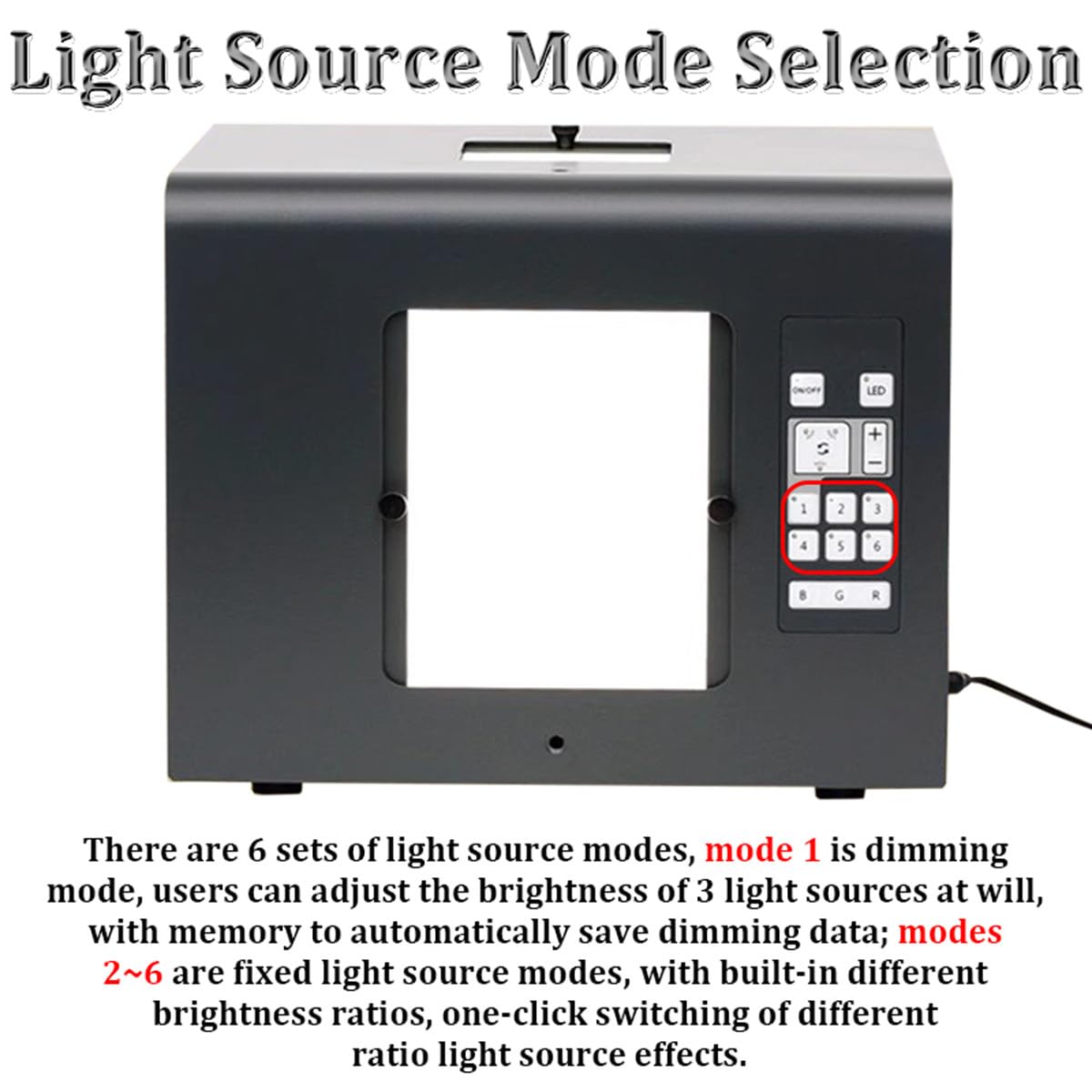 Kit De Boîte À Lumière pour Photographie De Bijoux, Source Lumineuse LED Multi-facettes, Mini Boîte À Lumière pour Studio Photo pour Prise De Vue (S)