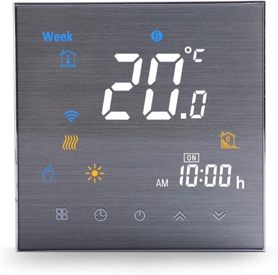 WiFi Smart Thermostat Electric Heating-Programmable WiFi Thermostats for Home(2019Update) Wireless Digital Temperature Controller, Remote Control Room Thermostat Compatible with Alexa Google Home16A