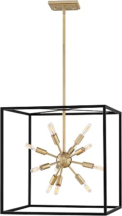 Hinkley Aros Twelve Light Chandelier, Black