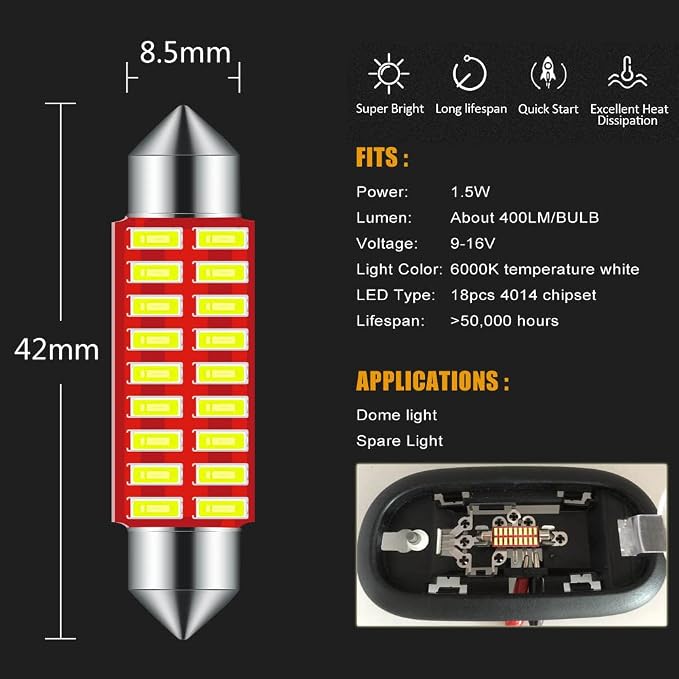 Kit LED Interior Jeep Wrangler JK 2007-2018 9 Piezas miniatura 3
