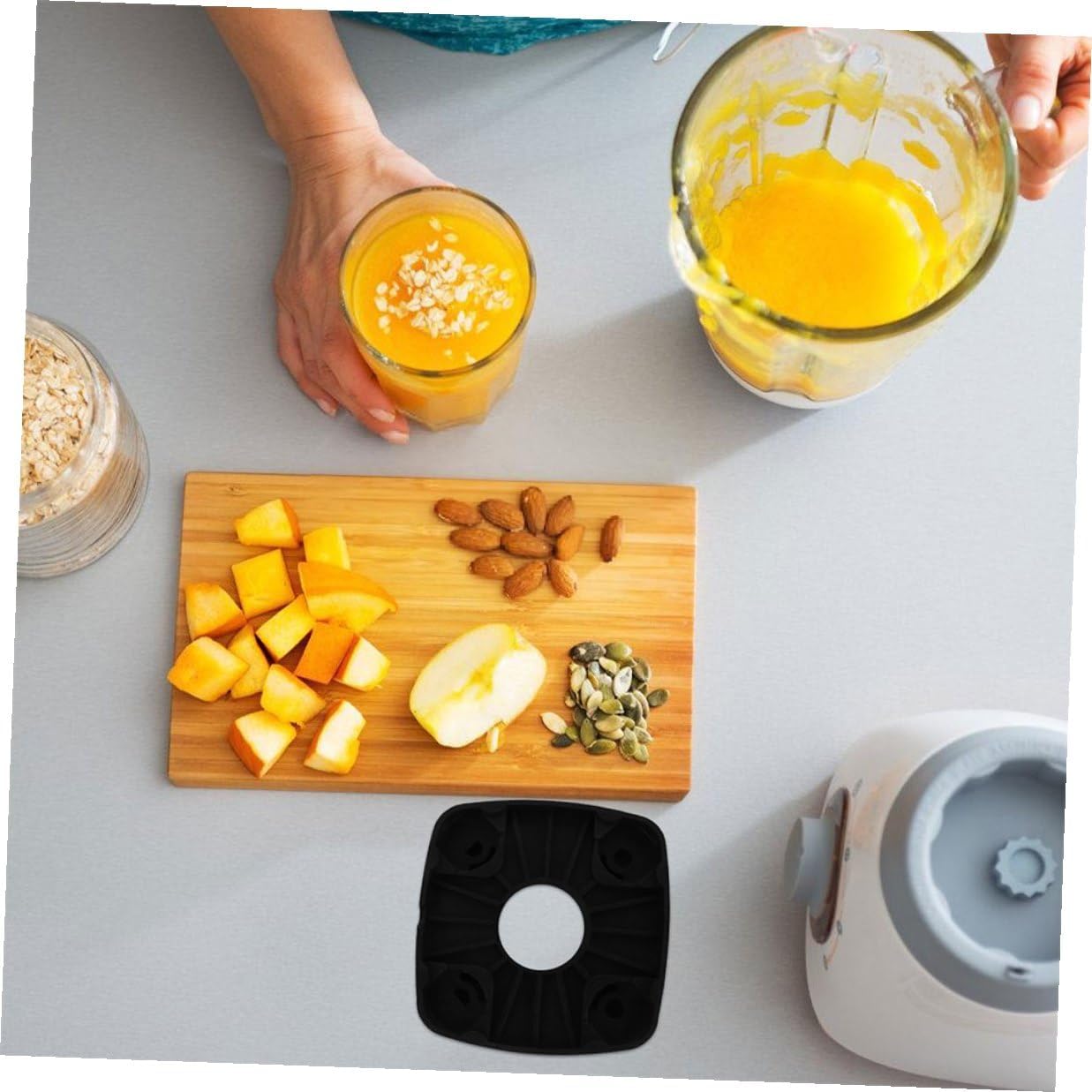 Mixer Rubber Bottom Shockproof Pads 2pcs Non-slip Noise-cancelling Rubber Mat for Blender Mixer Base Accessories Kitchen Appliance Parts