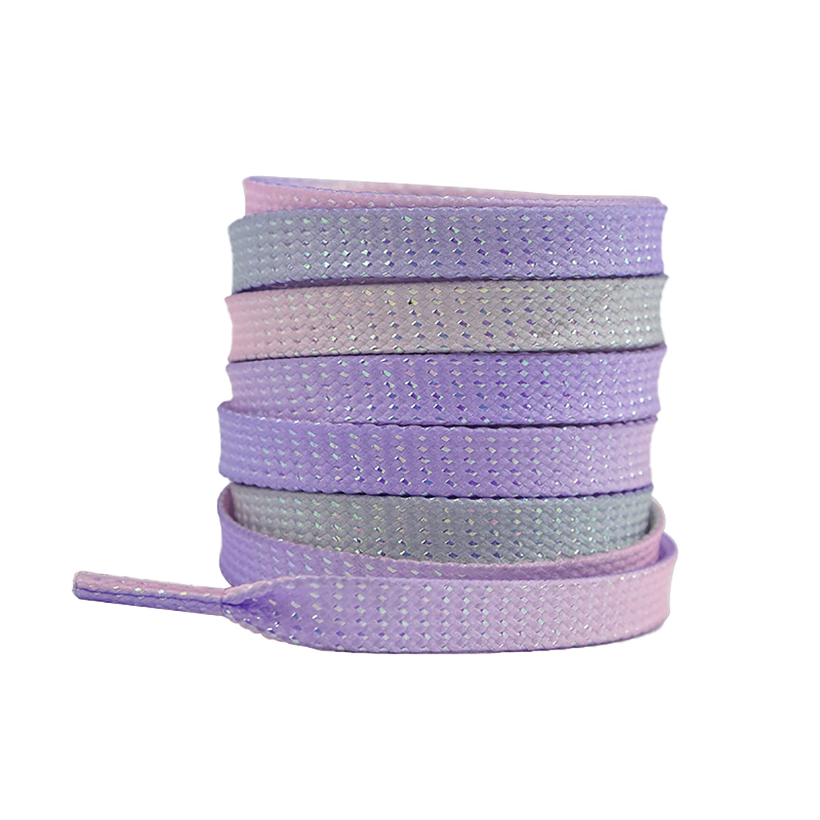 Cordones para Zapatillas Deportivas Cordones alargados de 260 cm for Patines de Hielo, con Efecto Tie-Dye Degradado, for Patinar sobre Hielo, 2 Pares.