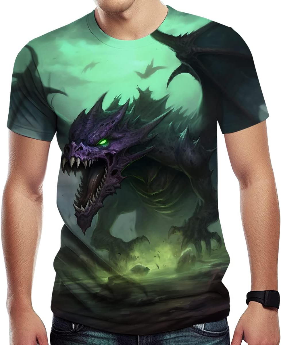 T-Shirt Dragon et Epée Légendaire