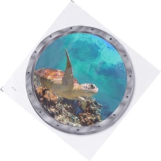 Veemoon Decalques De Parede Do Oceano Decalques De Parede 3D Decoração Do Oceano Decalques Decorativos Decalques De Parede Para Quarto 3D Animais Marinhos Adesivo De Parede Decorar
