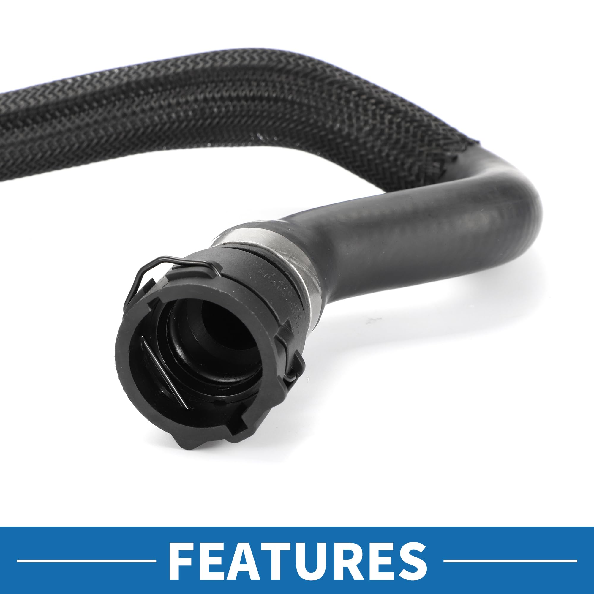 Tuyau De Radiateur Pour BMW 528i 2012-2016 - Réf OEM 64219226749 - En Caoutchouc Noir, Résistant à La Chaleur