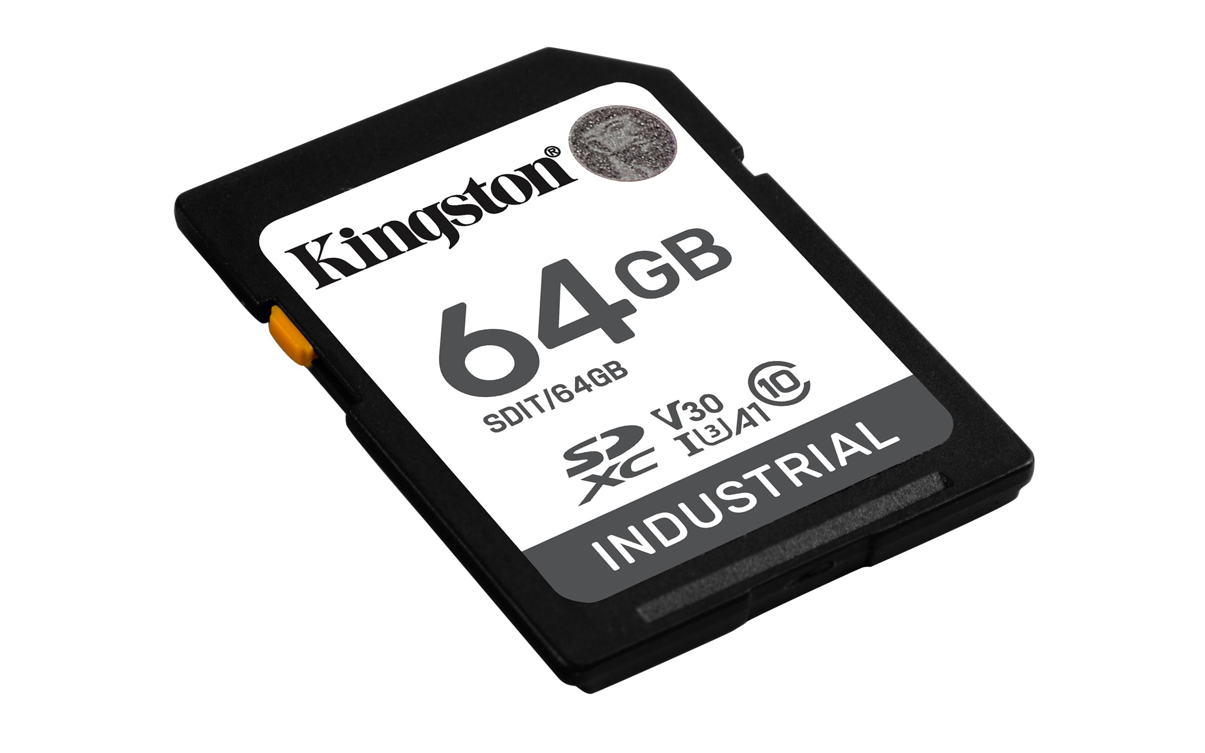 Kingston Industrial SD Card, Up to 100MB/s, High Endurance, UHS-I U3 V30 A1, (SDIT/64GB)