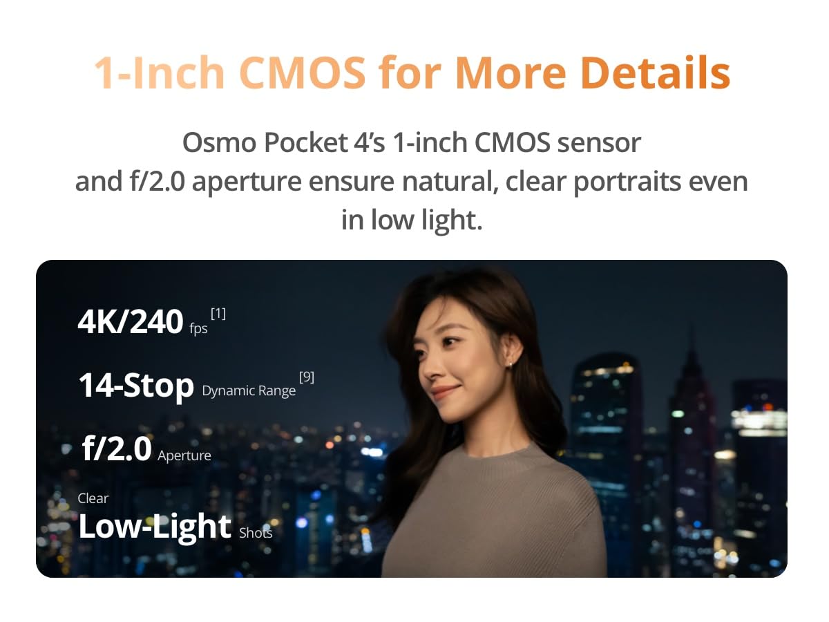 DJI Osmo Pocket 4 Creator Combo 3-Axis Gimbal Camera — Amazon image 8