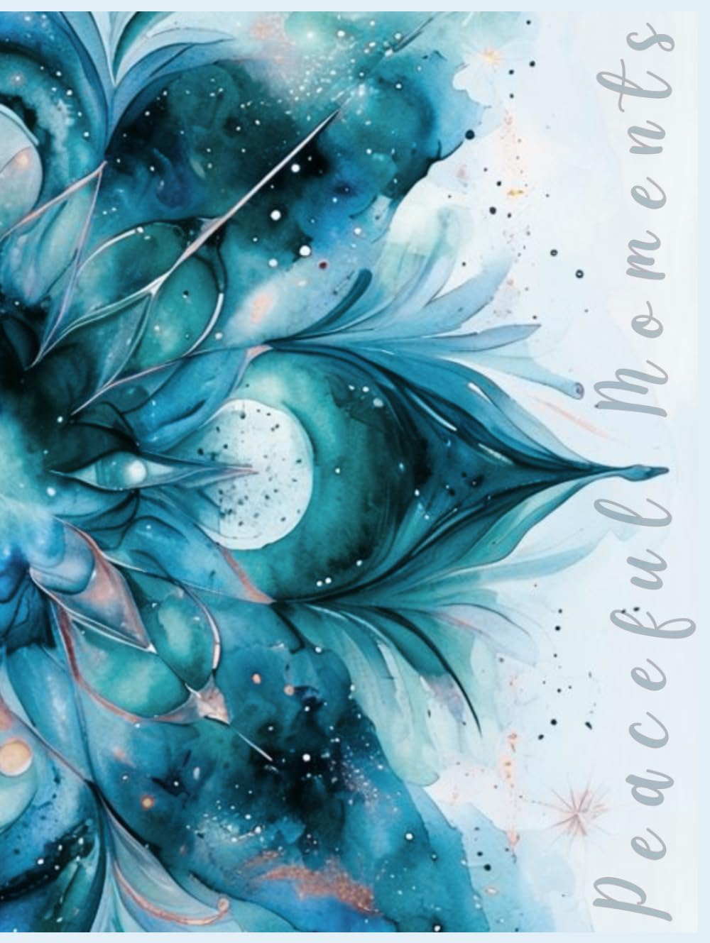 Livre de journaling floral Peaceful Moments parfait pour votre table basse et vos moments de calme