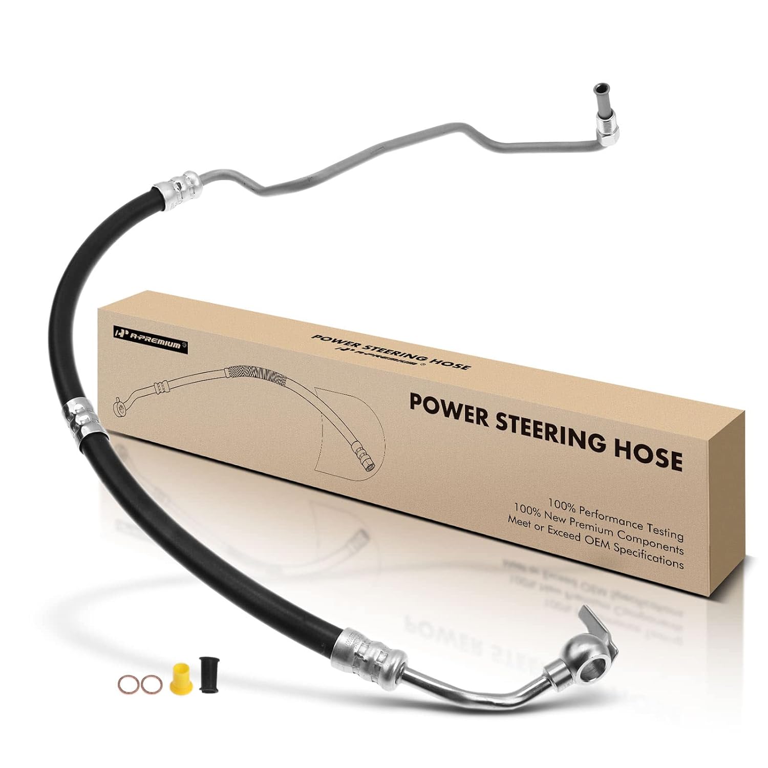 Mangueira de Direção Hidráulica A-Premium Compatível com Toyota 4Runner 2003-2009 e FJ Cruiser 2007-2009, 4.0L, Conexão da Bomba ao Pinhão