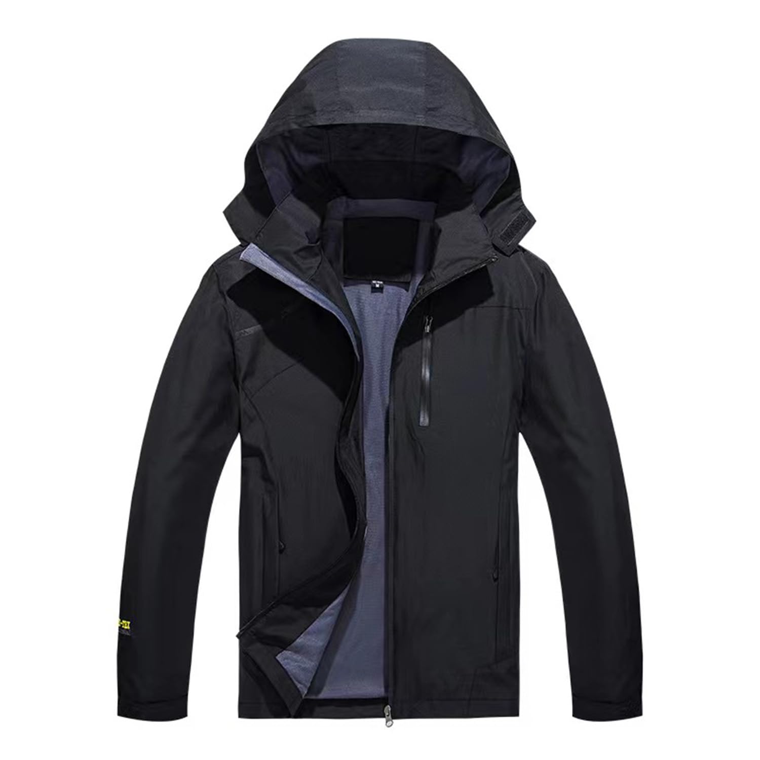 SUKUTU Giacca da Uomo all'aperto Impermeabile con Cappuccio Giacca da Trekking Leggera Softshell Foderato Traspirante