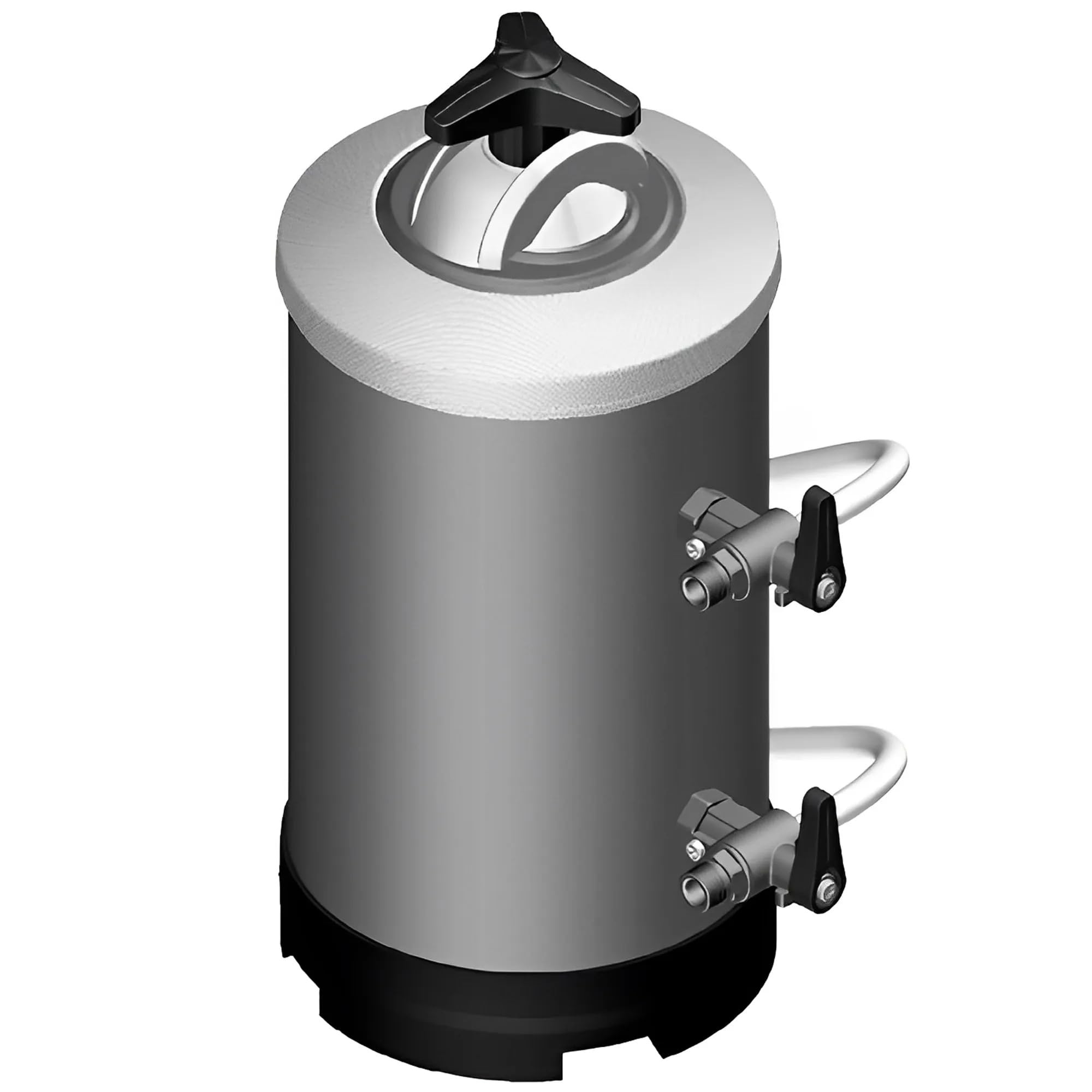 MBH - Descalcificador Profesional 8L con 2 Válvulas para Lavavajillas. Filtro Antical Manual para Cocina Industrial y Hostelería