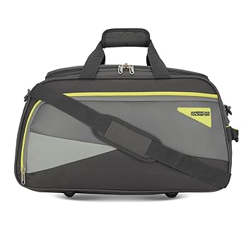 American Tourister Polyester Harp Duffle Bag 52 Cm Grey, Duffel Bag for Travel, Gym Bag for Men, Women, Durable with Strong Zips, Overnighter