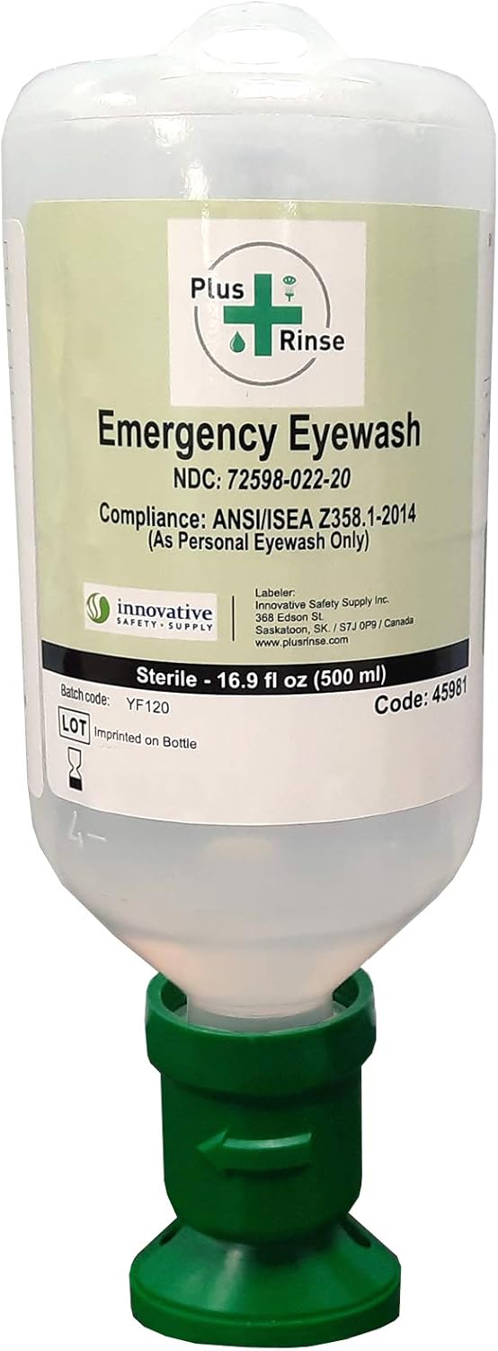 Plus Rinse Eyewash Refill 16 9 Ranking Integrated 1st Place T 500ml Oz Bottle Fl