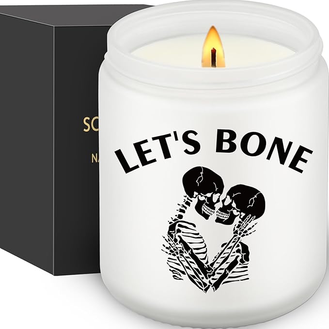 Christmas Gifts for Women, Valentines Anniversary Candle Gifts for Him, Birthday Gift for Boyfriend Girlfriend, Couple Skull Candles, Spooky Fun Gift, Wedding Present