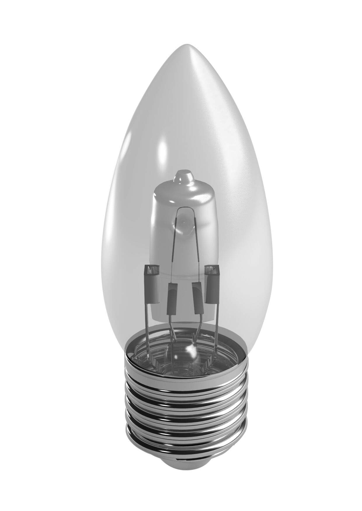 Duracell E27 28W Candle Eco Halogen Dimmable ES Edison Screw Cap Light Bulb, Equivalent to 36W, 370 Lumens (2 Bulbs) - Image 2