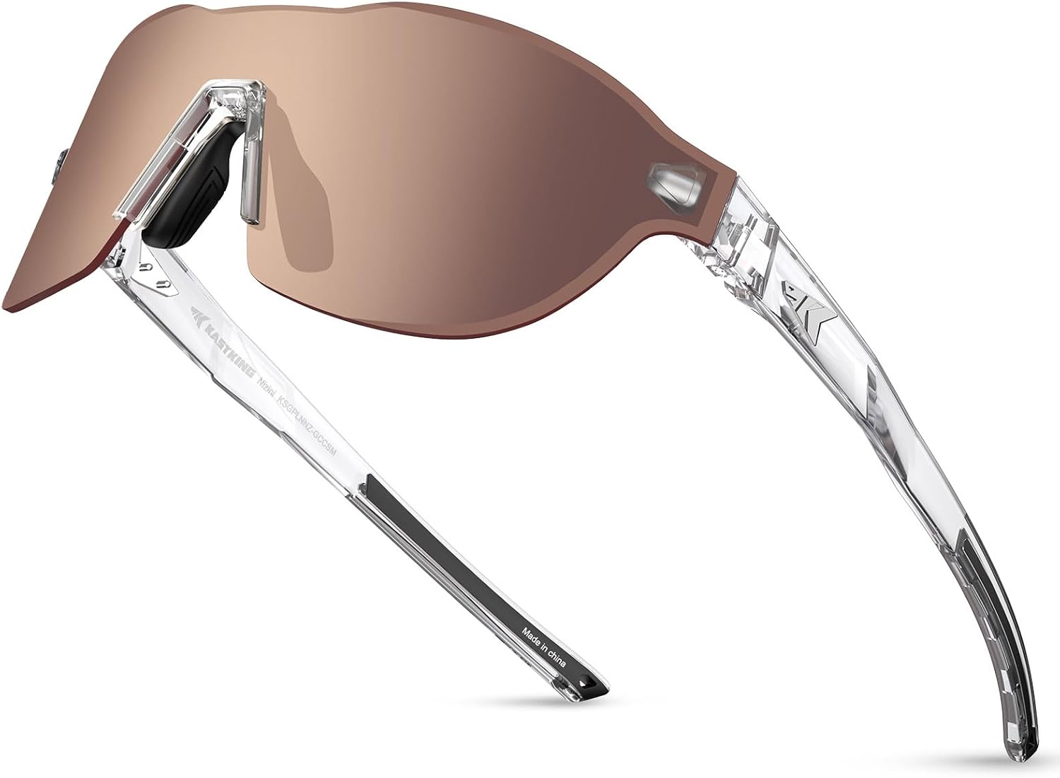 KastKing Nizini Polarized Sports Sunglasses for Men Women, Rimless Wrap Design, UV400 Protection for Fishing Running Cycling