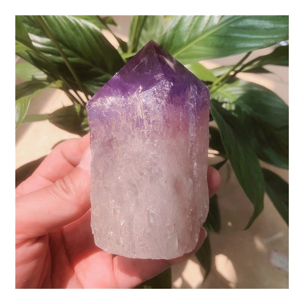 Kristall Geschenk Collectionn Naturkristall Quarz Amethyst Säule Turm Punkt Reiki Stein Zimmer Home Office Aquarium Dekoration Zubehör Edelstein Home CrystalMeditationsgeschenk Raumdekoration (Size :