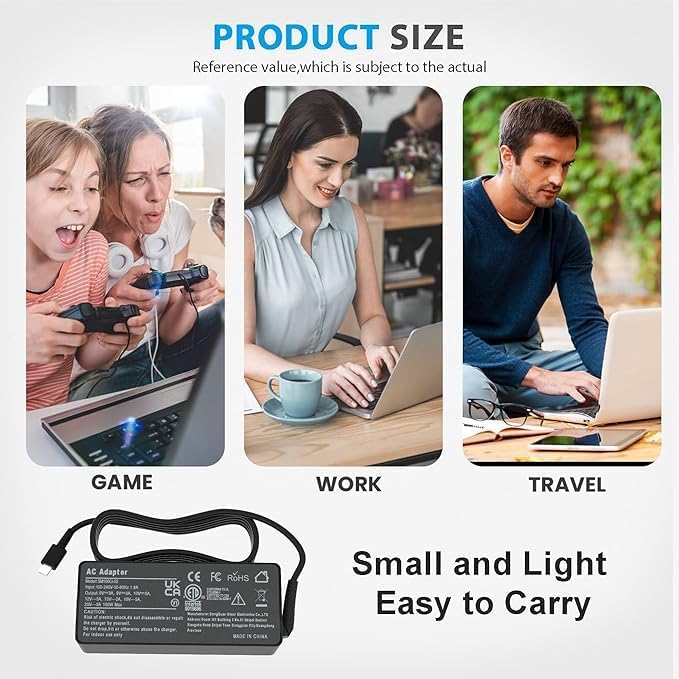 100W 90W USB-C Charger Type-C Adapter for Lenovo Thinkpad Carbon x1 5th 6th Gen, IdeaPad 13" 720 Y400 Y500 P580 P500, Yoga 370 X280 X390 910 920 Power Cord GX20M33579 4X20M26268 - Image 7