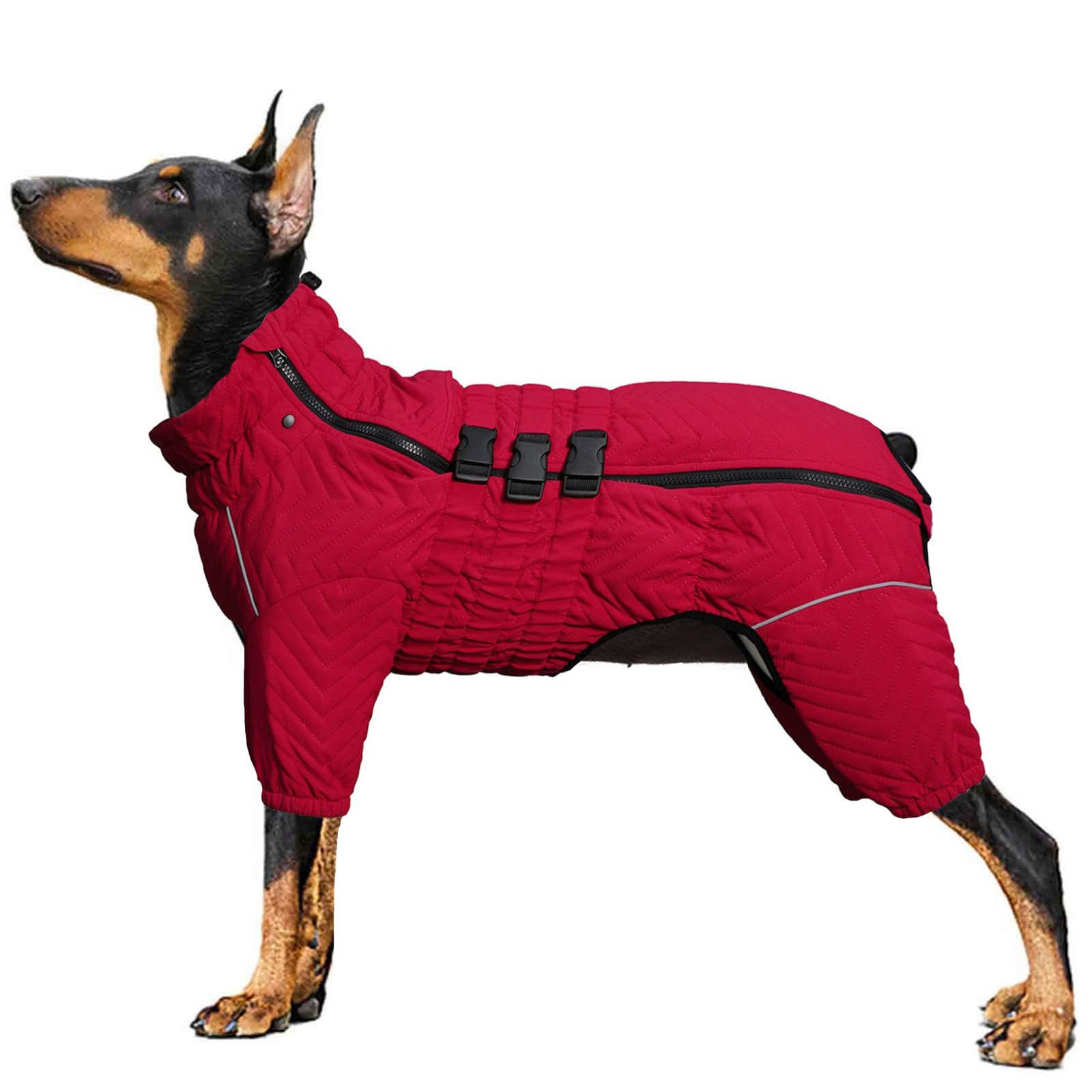 Amazon | UOSIA 犬用スノーコート 冬用子犬服 防水 防風 犬用フリース