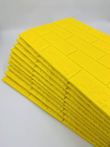 Miniatura 1 de QIHANG Papel tapiz autoadhesivo de ladrillo impermeable de polietileno, adhesivo de pared 3D, papel tapiz para sala de estar, dormitorio, fondo de