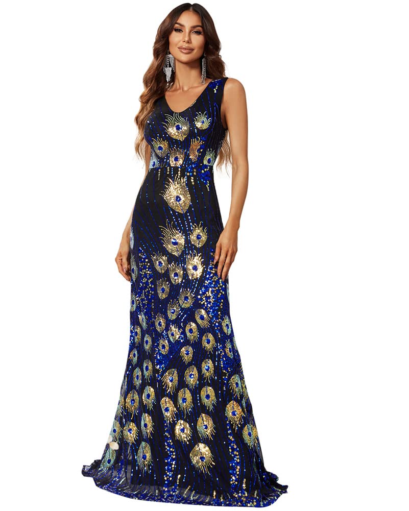 Giffniseti Peacock Sequin Maxi