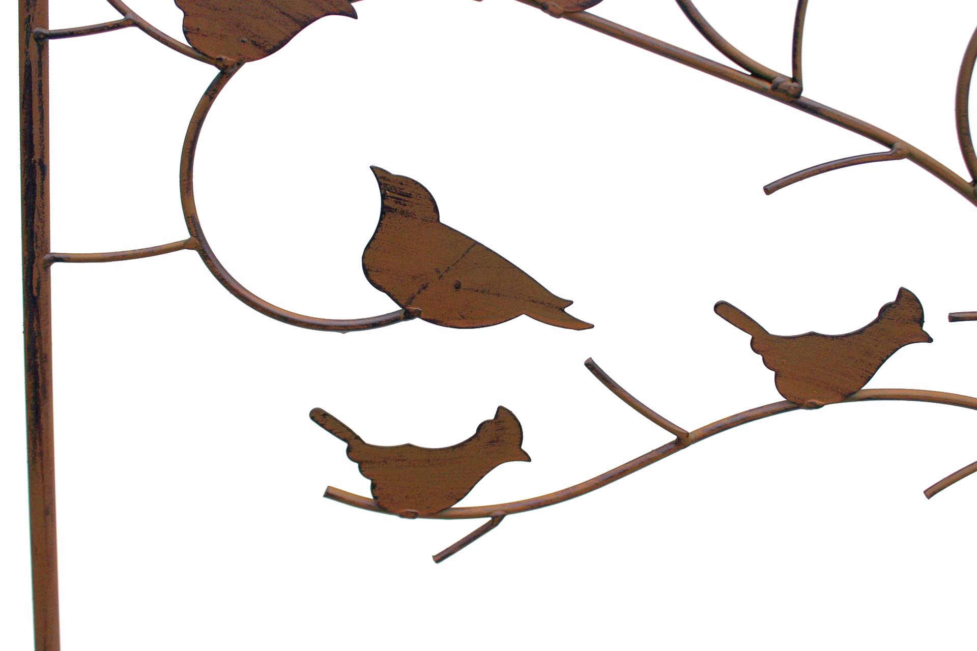 Tuteur en métal avec 15 oiseaux - 150 cm - Autoportant - 120705