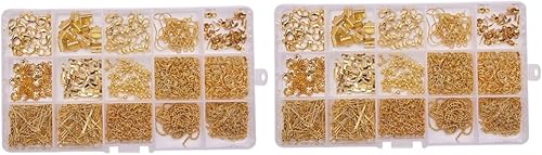 TEHAUX 2 Conjuntos de Abrazaderas Bisuteria Materiales de Bisuteria Suministros Pendientes DIY Suministros Suministros Material de Joyería