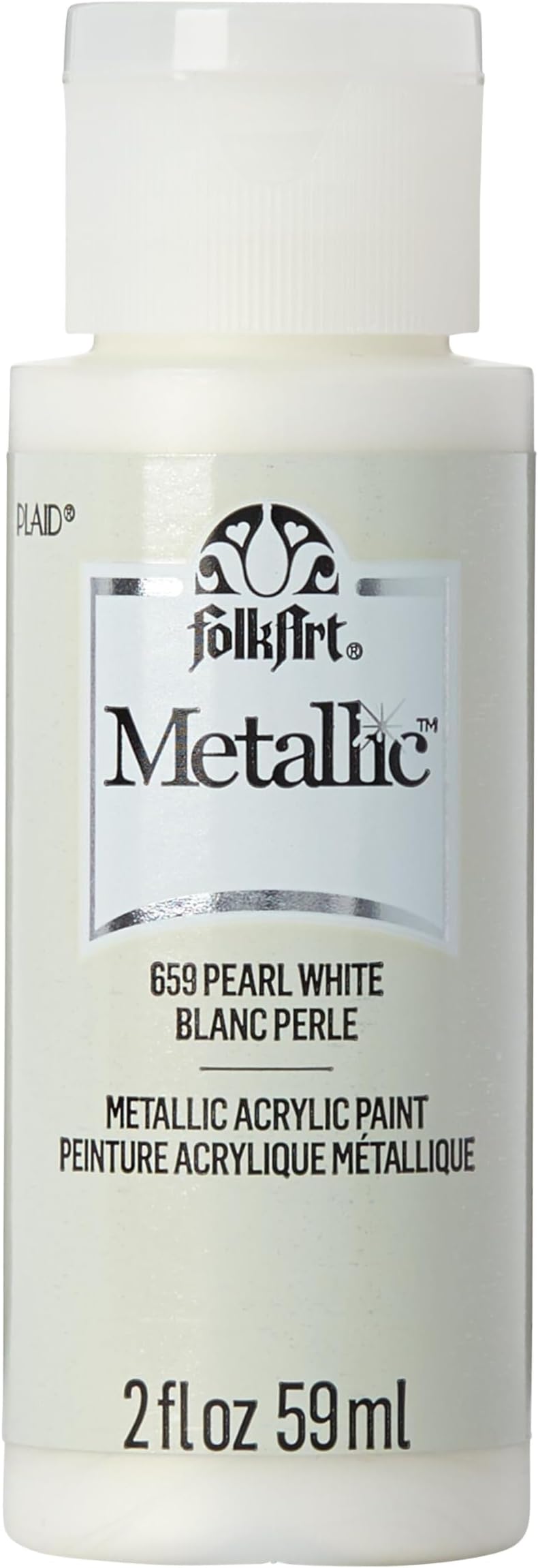 FolkArt K659 PAINT ACRYLIC METALLIC PEARL 2OZ, 2 Fl Oz (Pack of 1)
