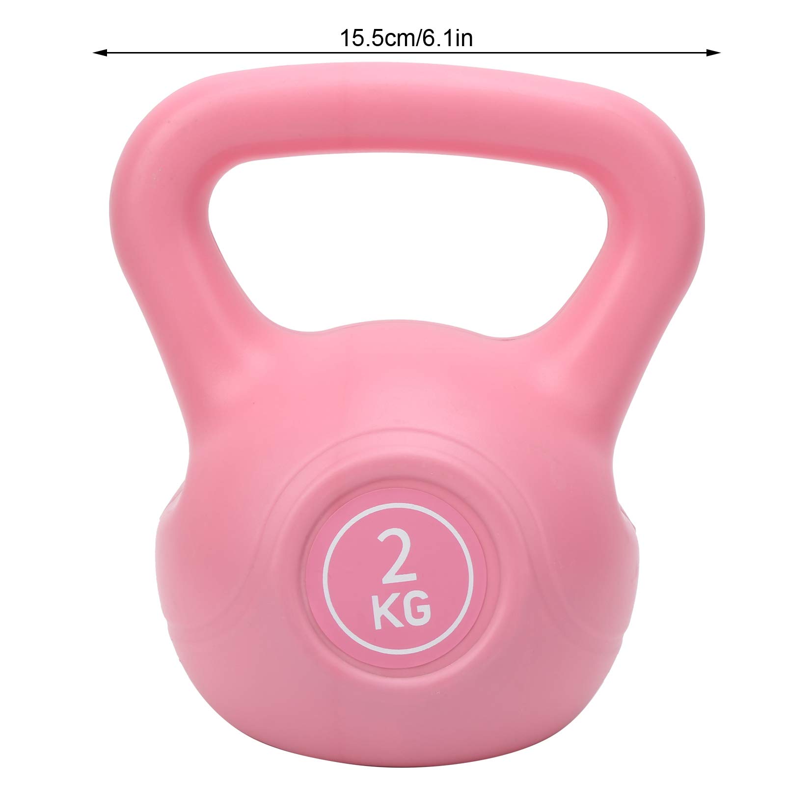 Hantle Fitness 2KG do Podnoszenia Ramion Kettlebell Hantle Kettlebell z Szerokim Uchwytem poprawiają wydajność wytrzymałościową, trwałość, chronią i ulepszają. Używane do Adaptacji, Wysokiej