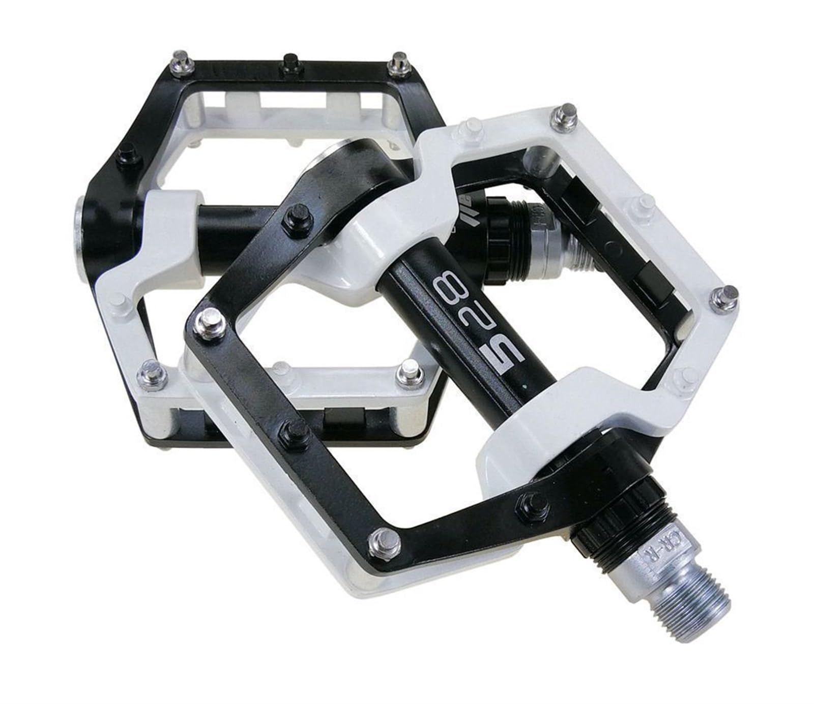 MKBHD Pedales de Bicicleta MTB BMX con rodamientos sellados for Bicicleta de Carretera y montaña, Aptos for calas SPD, Piezas de Pedales de Bicicleta ultraligeras(Black)