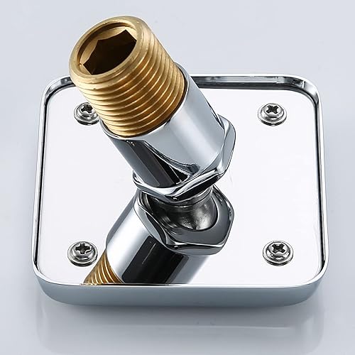 Miniatura 29 de Juego de ducha de latón con chorro de masaje cuadrado, de la marca RANDOM, de níquel cepillado, cromado, bronce aceitado y oro cepillado. C-Negro