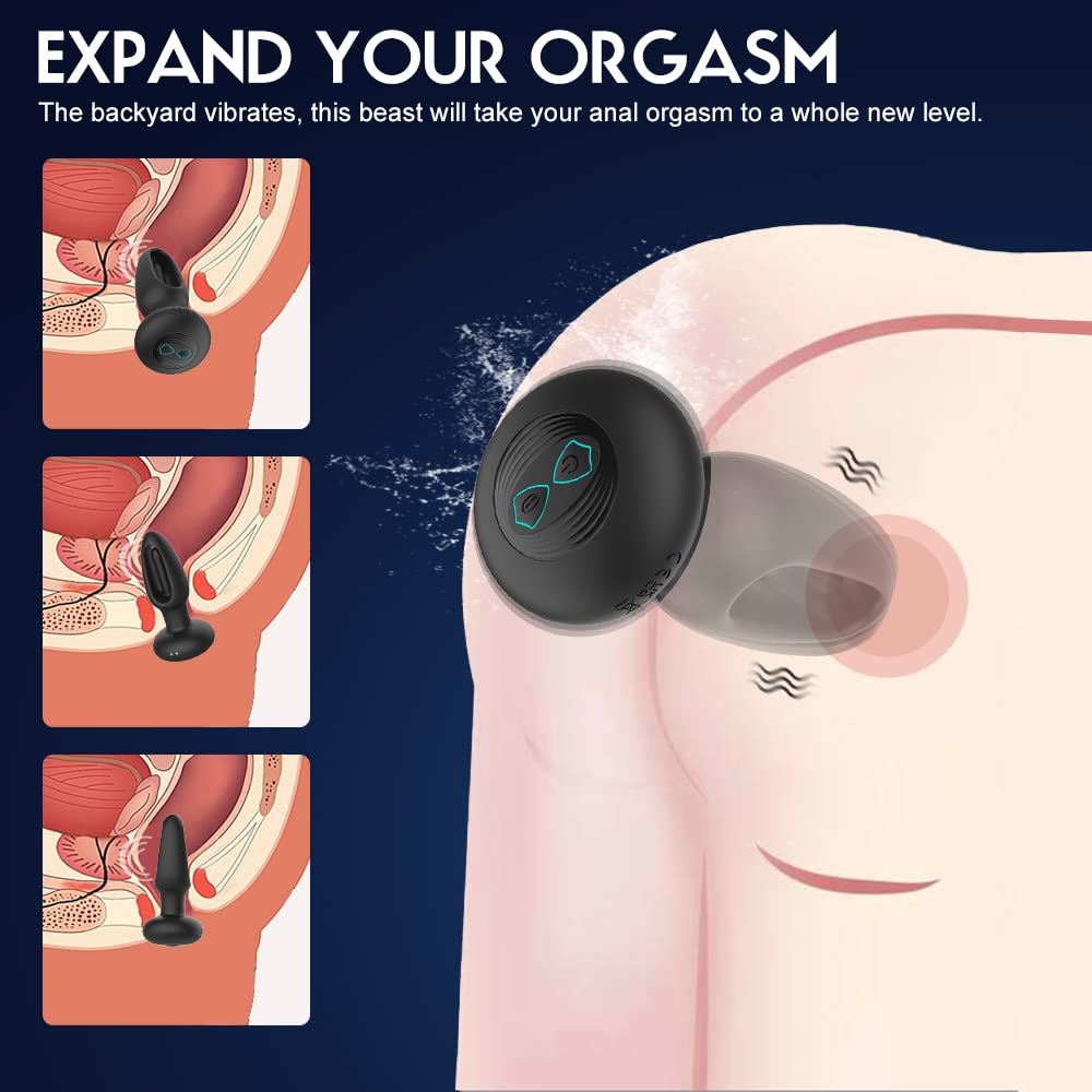 Vibrating Butt Plug, Anal Plug Adult Sex Toys for Men Vibrator Stimulator  with Powerful Flapping Modes, Prostate Massager for Men's Sex, Toys/Woman  Sex Anal Vibrator for Her Adult Beginners Pleasure at Anal