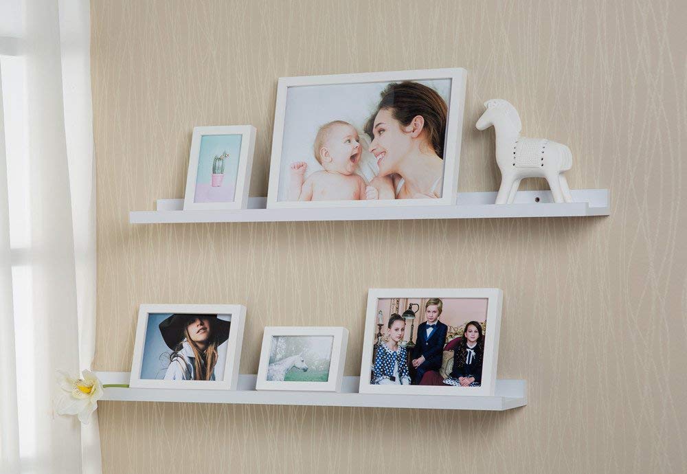 Amazon.co.jp: O&K ウォールシェルフ 白 壁掛け棚 U型ウォール棚 簡単