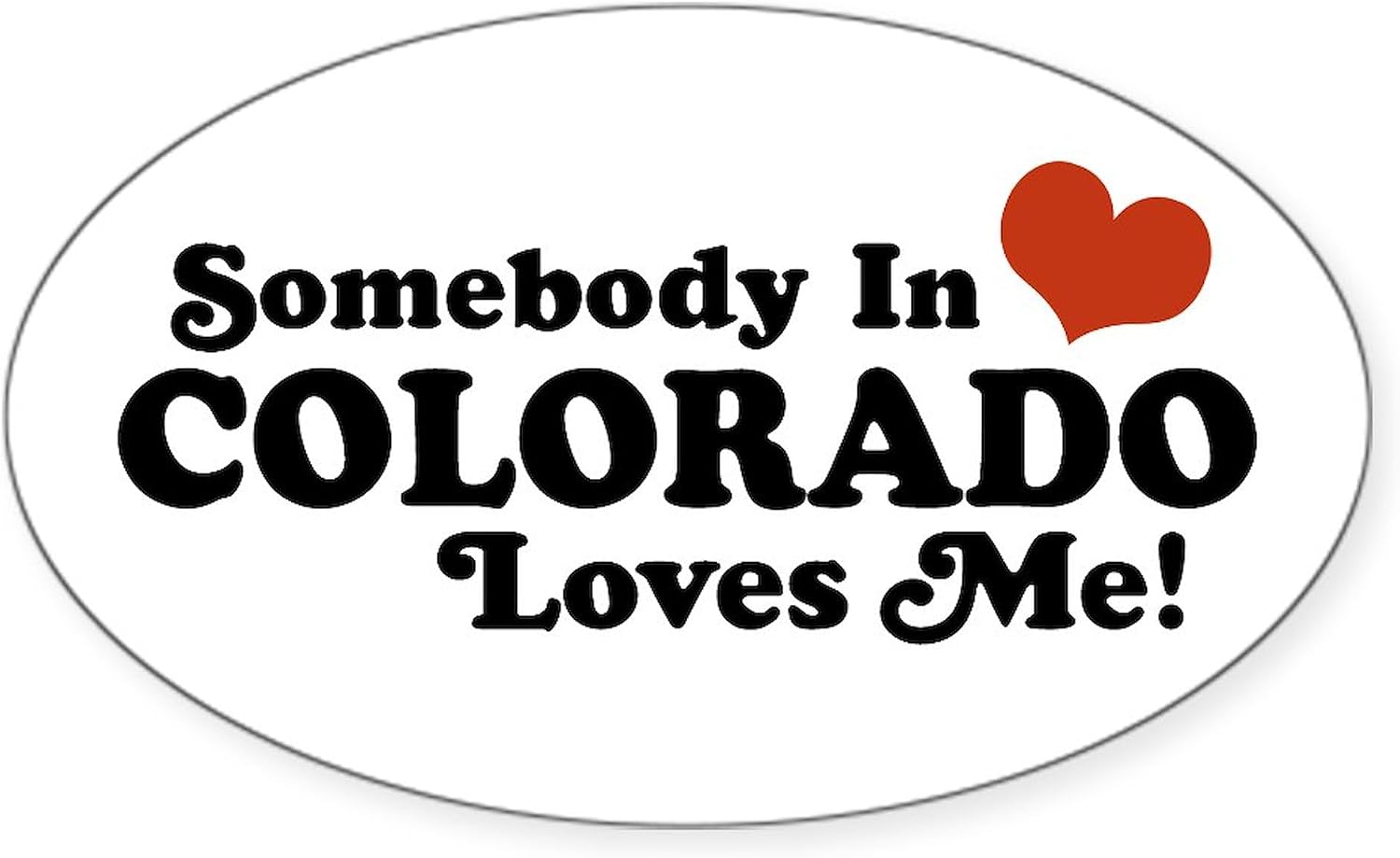 CafePress Colorado Snowboarding Oval Bumper Sticker Car Decal