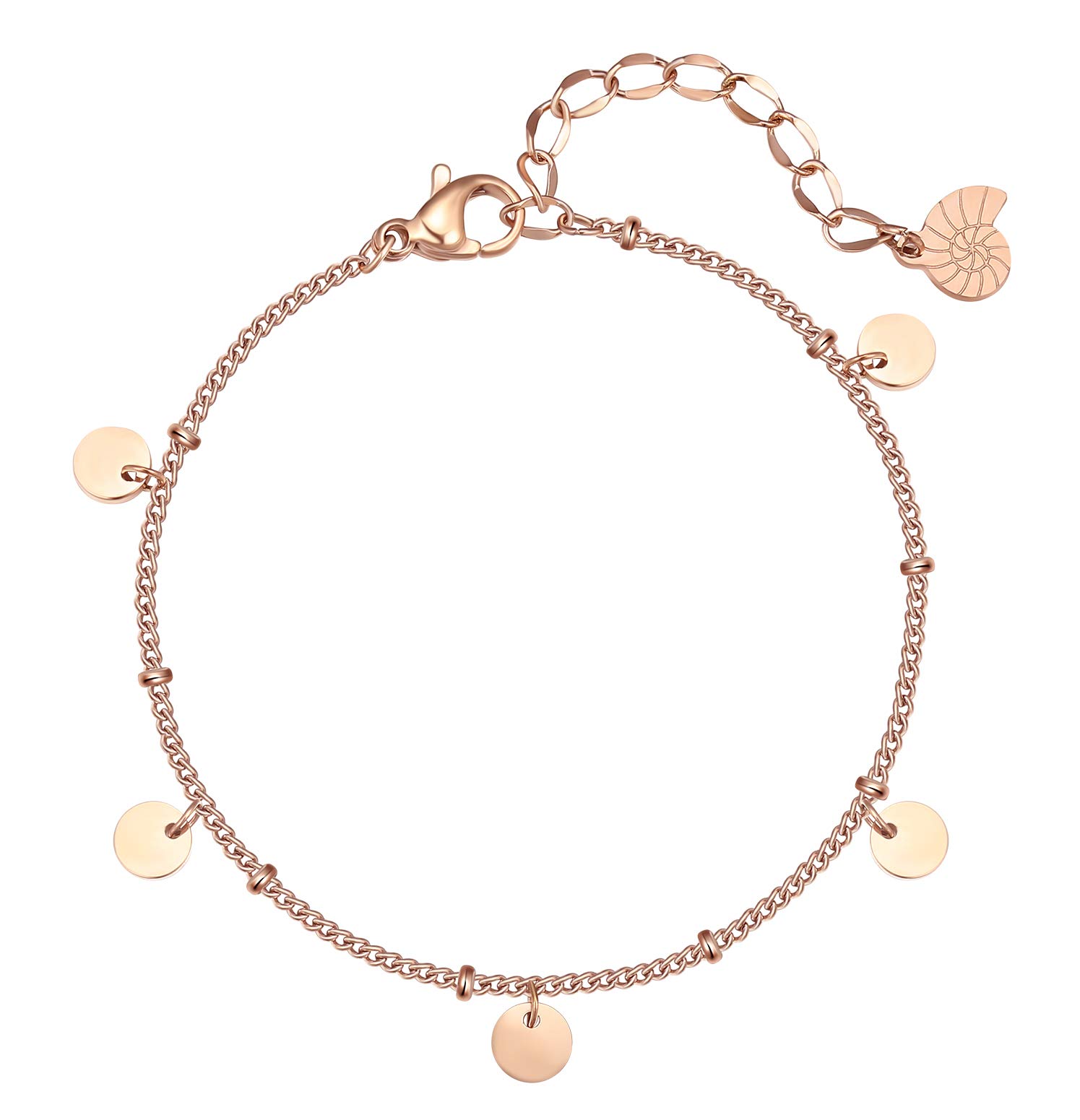 Happiness Boutique Parure Gioielli Circolari in Oro Rosa | Collana con