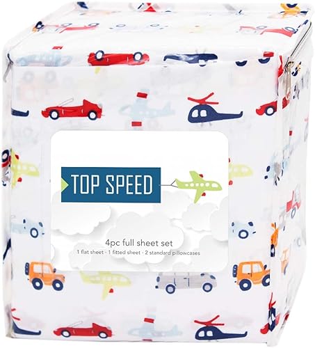 Miniatura 10 de Little Celebrity Juego de sábanas tamaño matrimonial  Juegos de sábanas y fundas de almohada para niños  Sábanas matrimoniales para niños y niñas,