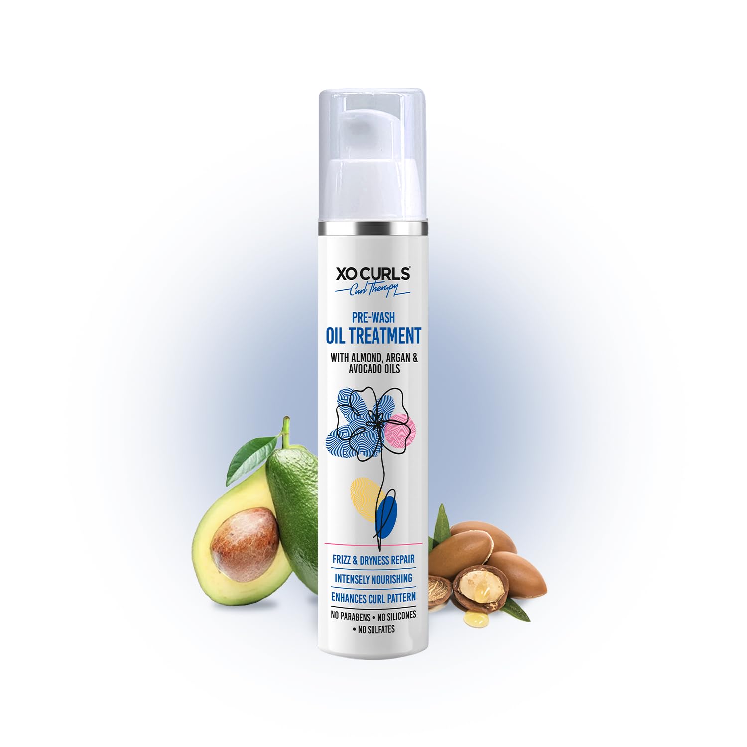 XO Curls Pre-Wash Oil Treatment with Argan & Avocado Oils; a Curly Hair Therapy Range that gives Women & Men frizz-free, soft natural curls-picture-30