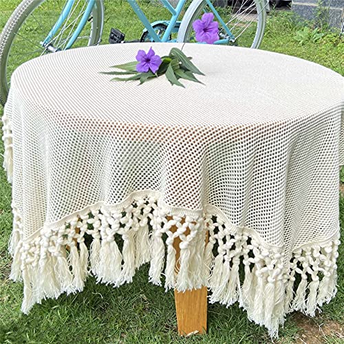 Hhtcal Tassel Fringe Trim By The Yard Beige Cotton Sewing Tassel Trim Boho Macrame Fringe Trim Long Ribbon Border For Crafts Clothing Tablecloth Edging Vintage Decorative 3Yards X 14Cm #TOP1