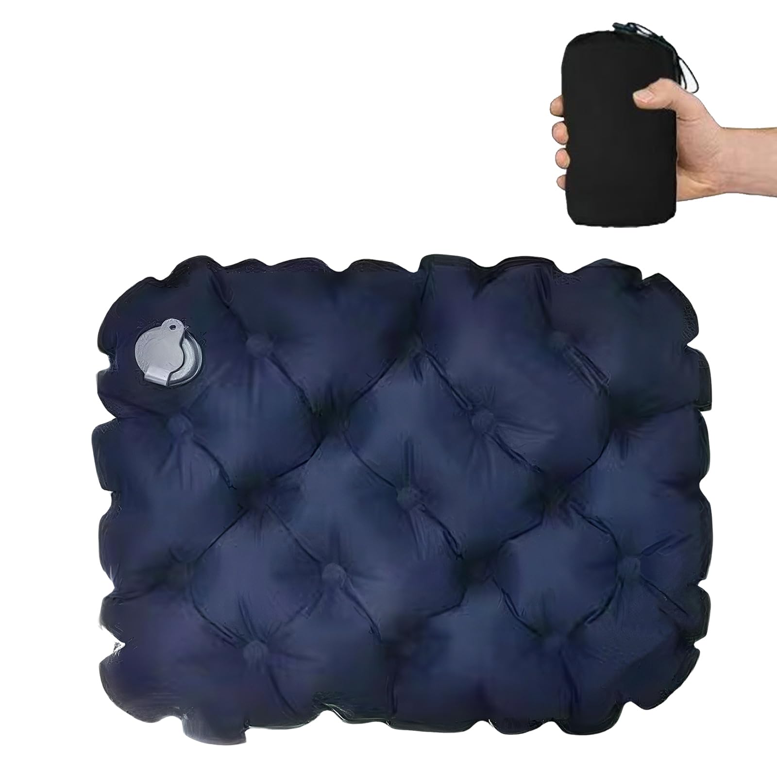 Cojín de Asiento Inflable Impermeable 40x30cm para Camping Viajes