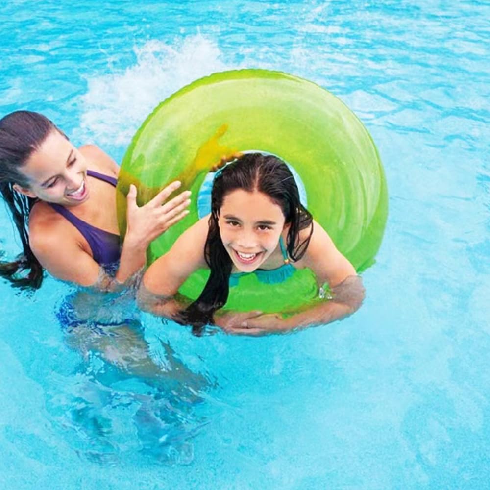 Flotador Hinchable Redondo De 76 Cm – Rosquilla De Vinilo Para Piscina, Playa Y Fiestas, Fácil De Inflar Y Sin Fugas