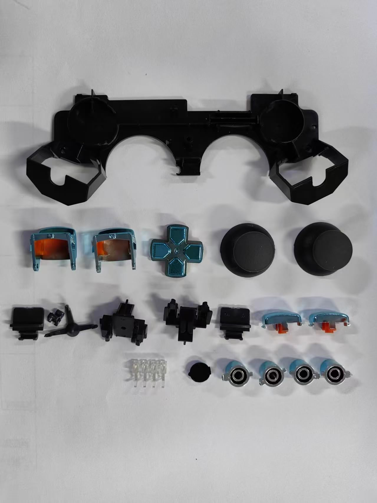 OSTENT Kit de carcasa de carcasa de controlador completo compatible con el kit de control Bluetooth Sony PS3 - Color azul