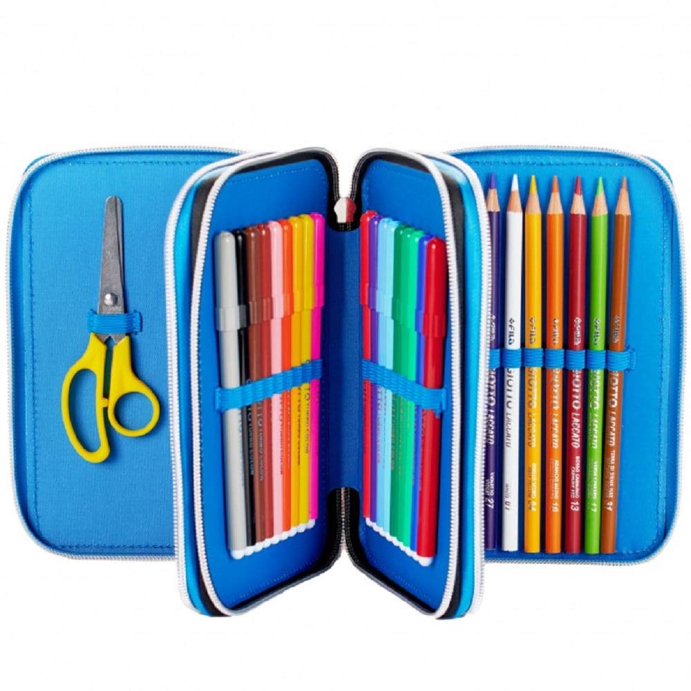 G.P. Schoolpack Zaino Scuola Gormiti Estensibile 40x27x13(+9) cm + Astuccio 3 Zip Completo